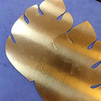 golden Mdf palm leaf