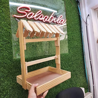 Wooden Bangle Stand House Tray