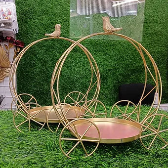 Cartwheel metal tray