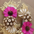 Dry Wooden Sunflower Broach
