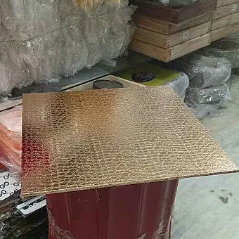 Metallic Square Hamper Base