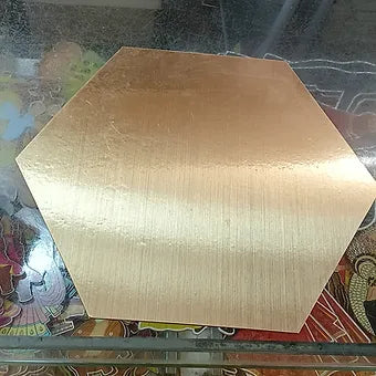 Hexagon Gold Plated MDF