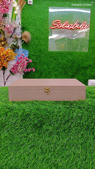 MDF Rectangle box / with velvet for Nikah file