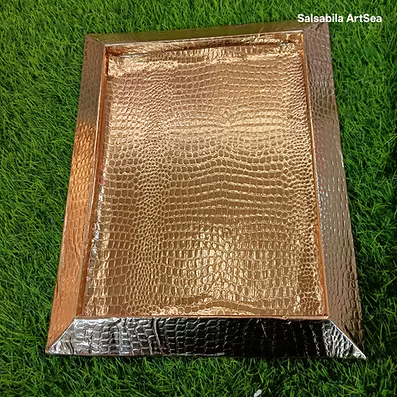 Crocodile Printed Tray For Decoration
