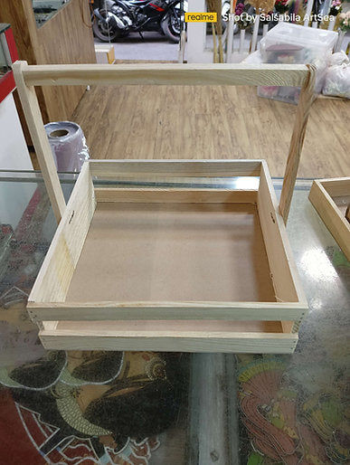 Wooden Hanging Basket