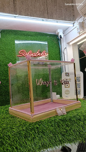 Acrylic wooden box