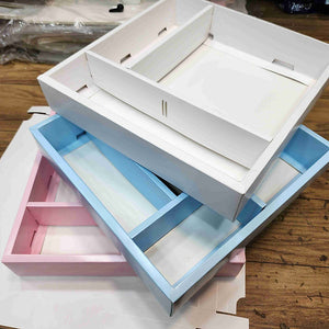 PVC Paper Section Box(T-shirt, Valentine, Cookies)