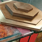 Hexagon Gold Plated MDF