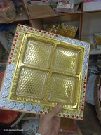 4 Section Metal Tray