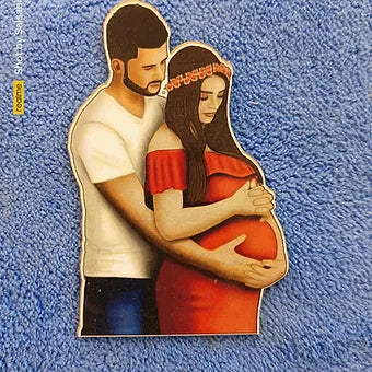 Pregnent couple cutouts MDF