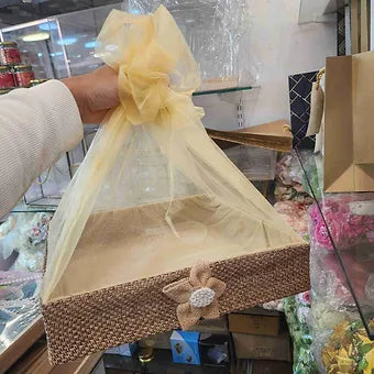 Brown Net Gift Hamper Basket