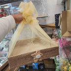 Brown Net Gift Hamper Basket