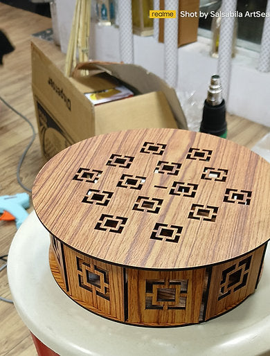 MDF Shine chocolate Wooden Box