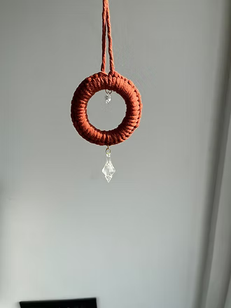 Handcrafted Car Hanging – Aesthetic Rearview Mirror Charm