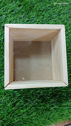 Wooden Acrylic Slider Box 6*6*4