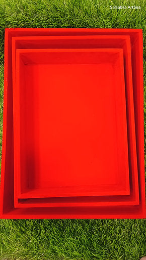 Velvet Wooden Trays