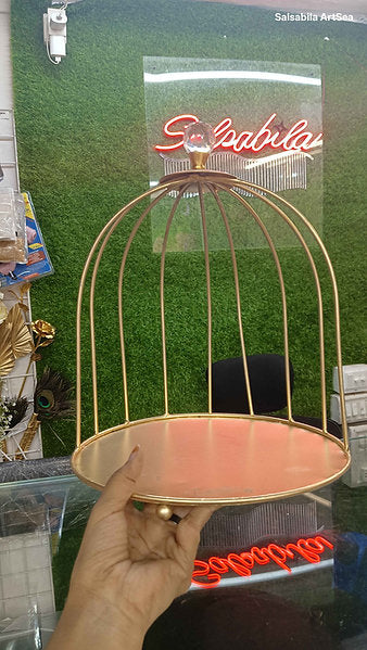 Metal cage Ring Cake Stand