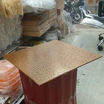 Metallic Square Hamper Base