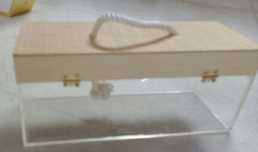 Acrylic Wooden Jar Box