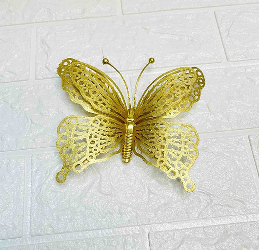 Golden Plastic Butterfly