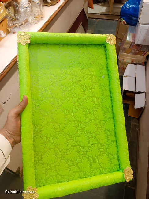 Designer fabric tray