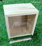 Wooden Acrylic Slider Box 6*6*4