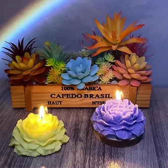 3D Peony Flower Candle Mould