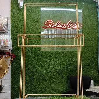 2 tier Metal Storage Tray - Gold Coated