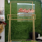 2 tier Metal Storage Tray - Gold Coated