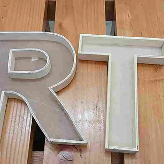 Monogram Letter Boxes Wooden or Foam Sheets For Dryfruits and Chooclates gifting