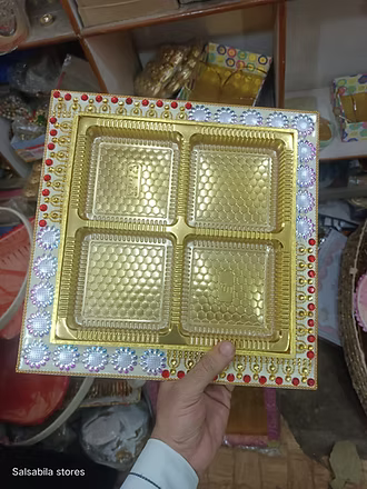 4 Section Metal Tray