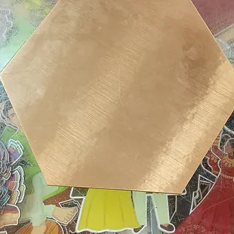 Hexagon Gold Plated MDF