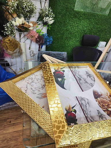 Designer Wooden Trousseau Tray