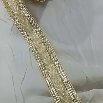 V shape golden designer lace