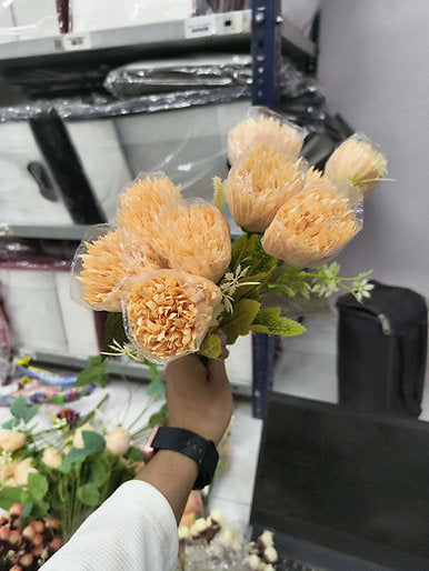 9 Head Shredded Bell Flowers Bunch