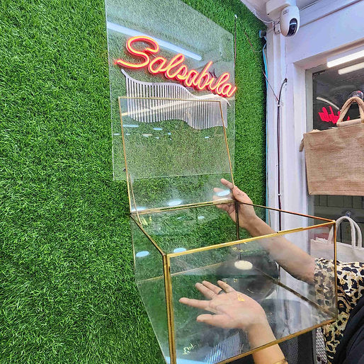 Metal Glass Souvenir Gift Box