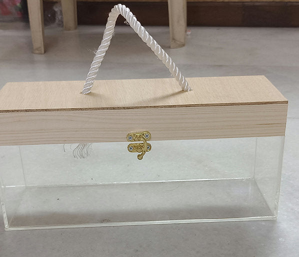 Acrylic Wooden Jar Box