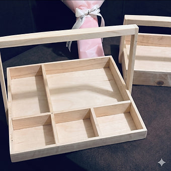Dry Fruits Section wooden basket