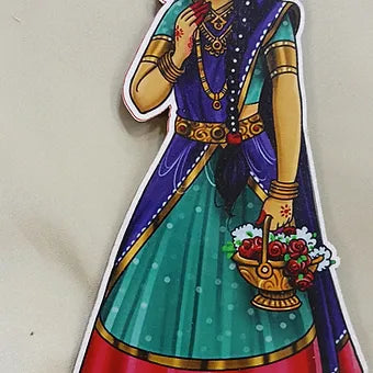 Punjabi lady cutouts