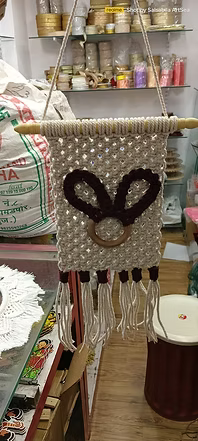 Handcrafted Macrame Bunny Wall Hanging – Boho Nursery & Kids Room Decor
