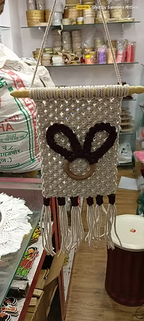 Handcrafted Macrame Bunny Wall Hanging – Boho Nursery & Kids Room Decor