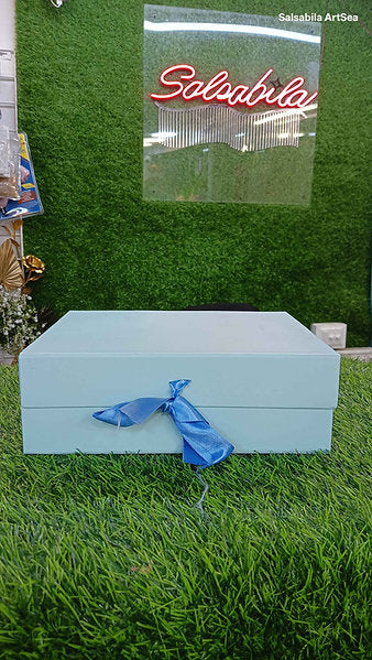 Plain Ribbon Trunk Collapsing Hamper Box