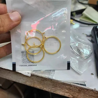 DLY METAL IMITATION GOLD ROUND SMALL