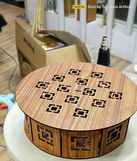 MDF Shine chocolate Wooden Box