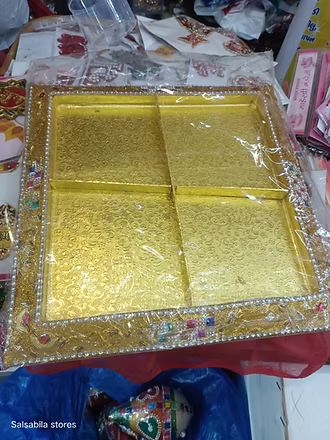 4 Section Metal Tray