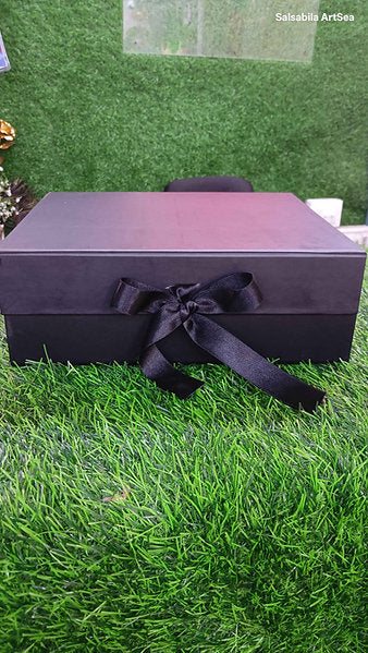 Plain Ribbon Trunk Collapsing Hamper Box