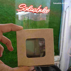 Khaki Window Cookie Boxes