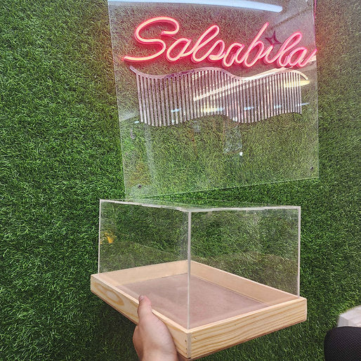 Acrylic wooden box