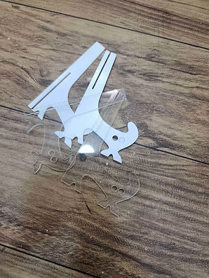 CLEAR ACRYLIC EASEL STAND