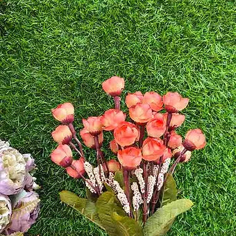 small peonies flower bunch   * available in different colour   * includes 15 head 